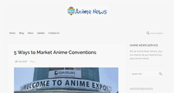Desktop Screenshot of animenewsservice.com