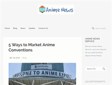 Tablet Screenshot of animenewsservice.com